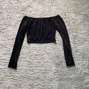 Pretty little things cropped long sleeve